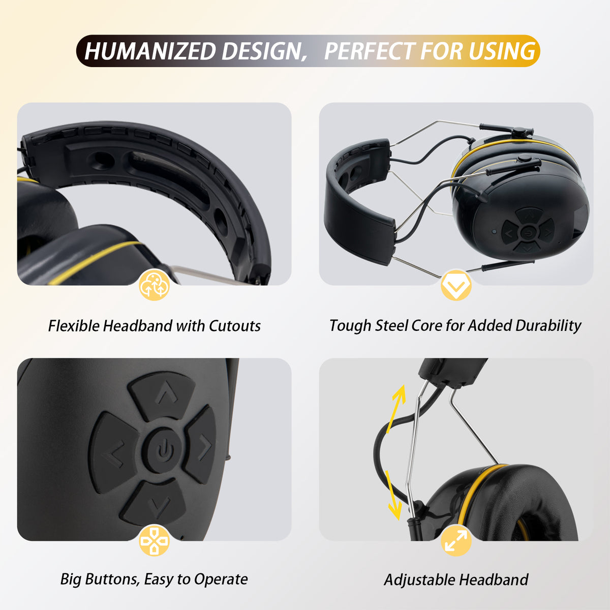 Upgraded) E6850 Bluetooth 5.1 Hearing Protection with Integrated Micr –  infprotear